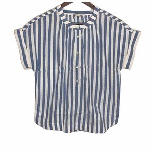 Point Sur Blue & White Striped Blouse